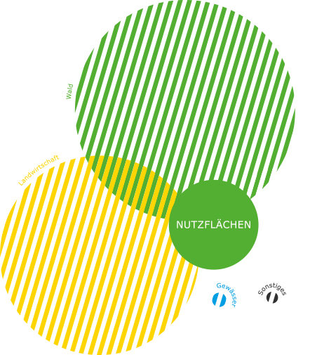 Nutzflächenverteilung im Landkreis Schwandorf